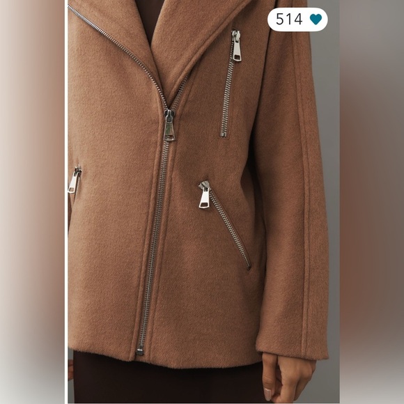 Maeve Oversized Wool Blend Moto Jacket - Picture 4 of 11